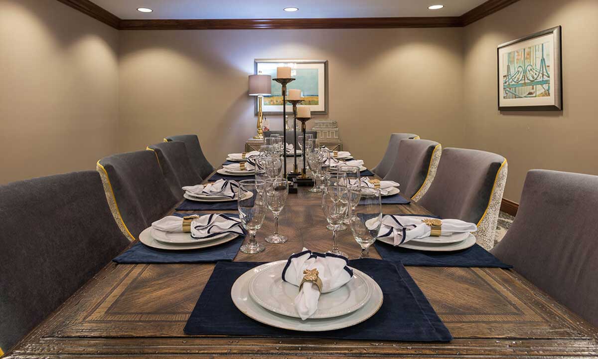 Interior-Dining Room-HarborChase of Tamarac-Florida Senior Living