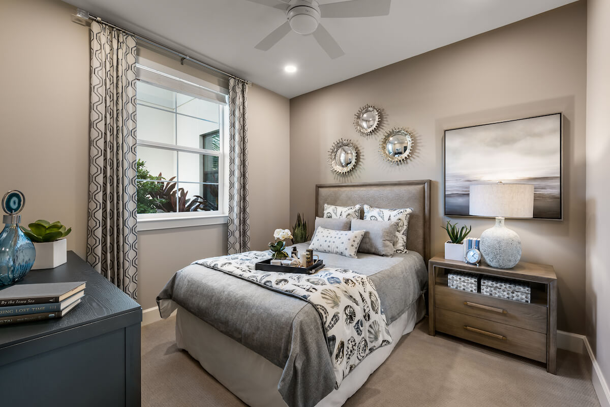 Interior-Assisted Model Bedroom-HarborChase of Stuart-Florida Senior Living