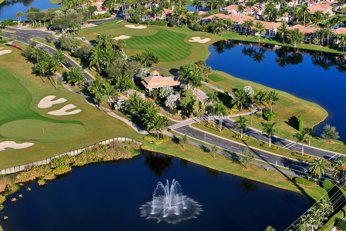 aerial view of entrance to florida golf park