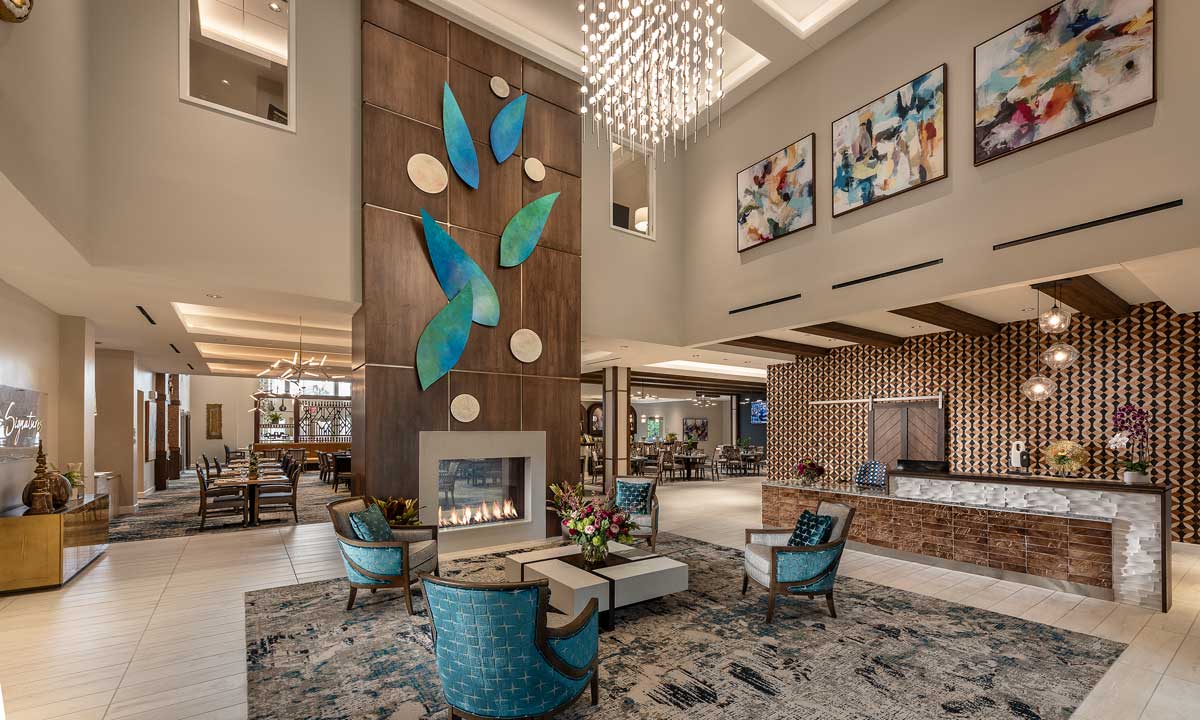 Shaker Heights Main Lobby and Reception Desk