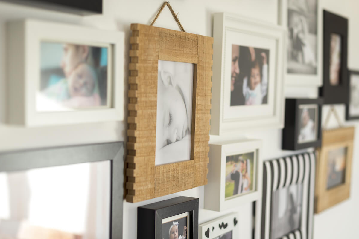Family Photos Hanging on a Wall-Luxury Senior Living
