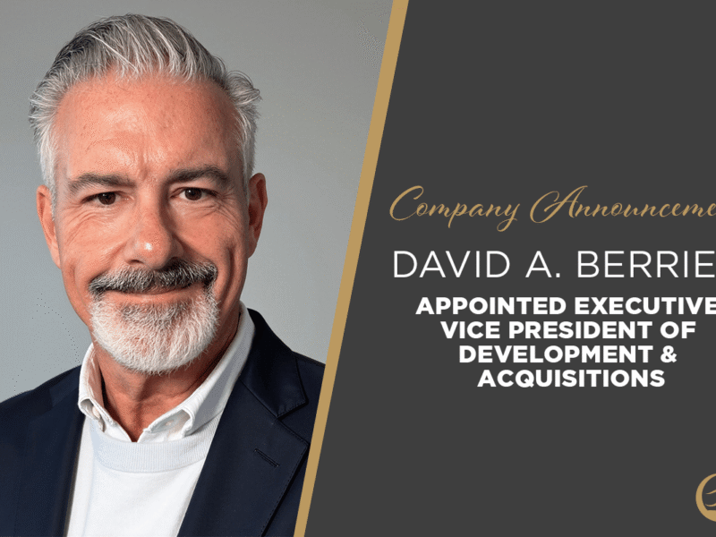 Harbor Retirement Associates Names Senior Living Veteran David A. Berrien as Executive Vice President of Development & Acquisitions